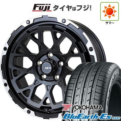 【新品国産車用5穴114.3】 夏タイヤ ホイール4本セット 225/60R17 ヨコハマ ブルーアース ES32 フォーバイフォーエンジニア エアージー ロックス 7J 17インチ(送料無料) 111,050円