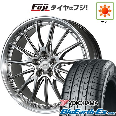 【新品国産車用5穴100】 夏タイヤ ホイール4本セット 225/55R18 ヨコハマ ブルーアース ES32 トピー ドルフレン ヒューバー 7.5J 18インチ(送料無料)