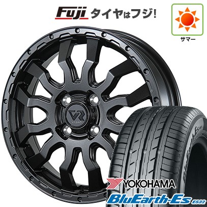 【新品 軽自動車】N-BOX タント スペーシア 夏タイヤ ホイール4本セット 165/55R15 ヨコハマ ブルーアース ES32 トピー ヴァブロ RR-01 4.5J 15インチ(送料無料)