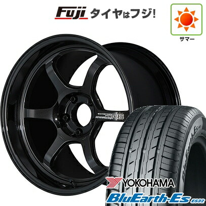 【新品国産車用5穴114.3】 夏タイヤ ホイール4本セット 225/45R18 ヨコハマ ブルーアース ES32 ヨコハマ アドバンレーシング R6 8J 18インチ(送料無料)|フジコーポレーション