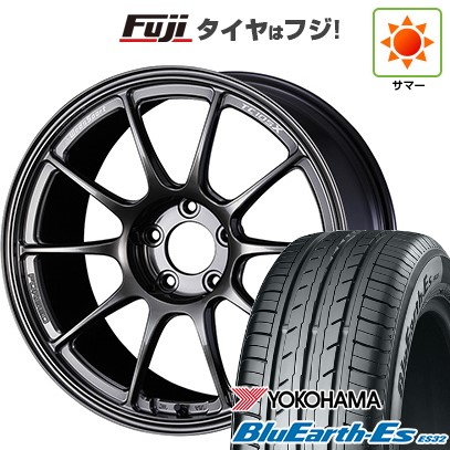 【新品国産車用5穴100】 夏タイヤ ホイール4本セット 215/45R17 ヨコハマ ブルーアース ES32 WEDS ウェッズスポーツ TC-105X フォージド 7.5J 17インチ(送料無料)