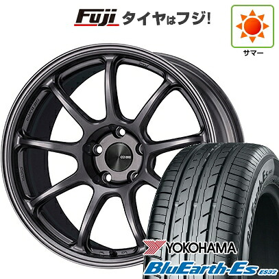 【新品国産車用5穴100】 夏タイヤ ホイール4本セット 215/40R18 ヨコハマ ブルーアース ES32 ENKEI エンケイ PerformanceLine PF09 8J 18インチ(送料無料)