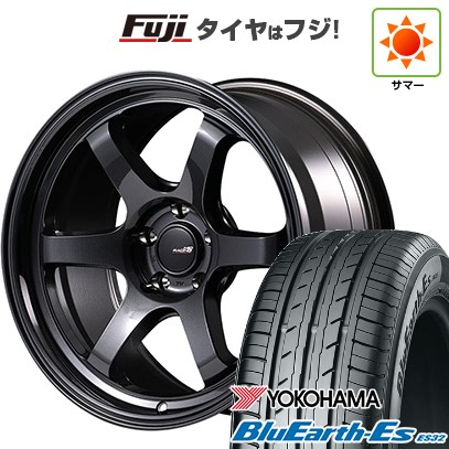 【新品国産車用5穴114.3】 夏タイヤ ホイール4本セット 215/40R18 ヨコハマ ブルーアース ES32 MID WHEELS MID RACING R06 7.5J 18インチ(送料無料)