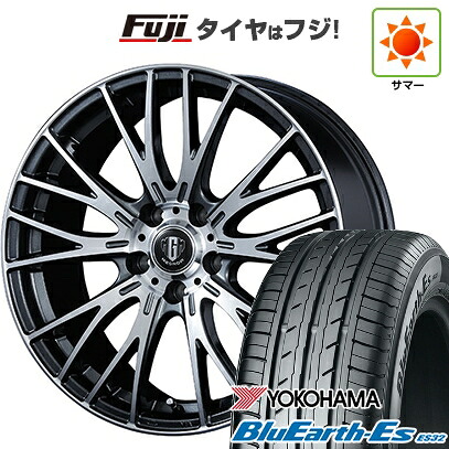 【新品国産車用5穴114.3】 夏タイヤ ホイール4本セット 205/50R17 ヨコハマ ブルーアース ES32 コーセイ MZ-GROW VM25R 7J 17インチ(送料無料)｜フジコーポレーション 75,515円