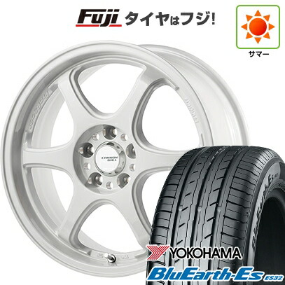 【新品国産車用5穴114.3】 夏タイヤ ホイール4本セット 225/45R18 ヨコハマ ブルーアース ES32 ゴジゲン PROレーサー キャノンボール 7.5J 18インチ(送料無料)