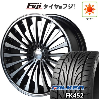 【新品国産車用5穴114.3】 夏タイヤ ホイール4本セット 265/30R22 ファルケン FK452 エムズスピード FORGEDデザイン 666 9J 22インチ(送料無料)