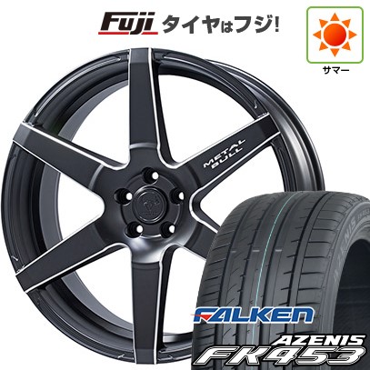 【新品国産車用5穴114.3】 夏タイヤ ホイール4本セット 255/30R22 ファルケン アゼニス FK453 エルフォード メタルブル モデル619 アリューレ 8.5J 22インチ(送料無料)