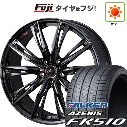 【新品国産車用5穴114.3】 夏タイヤ ホイール4本セット 215/35R19 ファルケン アゼニス FK510 WEDS ウェッズ レオニス GX 8J 19インチ(送料無料)