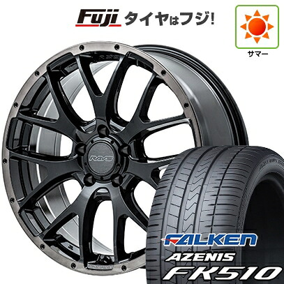 【新品国産車用5穴114.3】 夏タイヤ ホイール4本セット 235/60R18 ファルケン アゼニス FK510 SUV RAYS レイズ ホムラ 2X7FA BLACK CLEAR EDITION 7.5J 18インチ(送料無料)