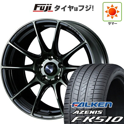 【新品国産車用5穴114.3】 夏タイヤ ホイール4本セット 235/60R18 ファルケン アゼニス FK510 SUV WEDS ウェッズ ウェッズスポーツ SA-25R 7.5J 18インチ(送料無料)