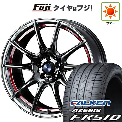 【新品国産車用5穴114.3】 夏タイヤ ホイール4本セット 235/60R18 ファルケン アゼニス FK510 SUV WEDS ウェッズ ウェッズスポーツ SA-25R 7.5J 18インチ(送料無料)