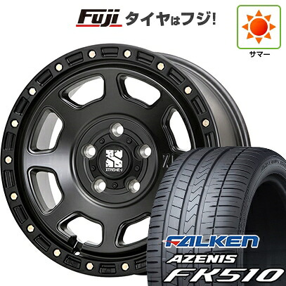 【新品国産車用5穴114.3】 夏タイヤ ホイール4本セット 235/60R18 ファルケン アゼニス FK510 SUV MLJ エクストリームJ XJ07 8J 18インチ(送料無料)