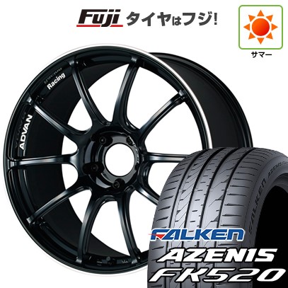 【新品国産車用5穴100】 夏タイヤ ホイール4本セット 225/55R18 ファルケン アゼニス FK520L ヨコハマ アドバンレーシング RZII 7.5J 18インチ(送料無料)