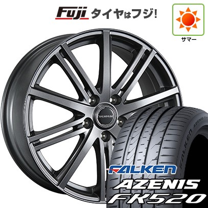 【新品国産車用5穴114.3】 夏タイヤ ホイール4本セット 225/55R18 ファルケン アゼニス FK520L ブリヂストン バルミナ BR10 7.5J 18インチ(送料無料)|フジコーポレーション