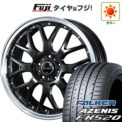 【新品国産車用5穴114.3】 夏タイヤ ホイール4本セット 225/50R18 ファルケン アゼニス FK520L ブレスト ユーロスポーツ タイプ815 7J 18インチ(送料無料)