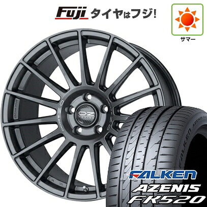 【新品国産車用5穴114.3】 夏タイヤ ホイール4本セット 225/35R20 ファルケン アゼニス FK520L OZ スーパーツーリズモ ダカール 8.5J 20インチ(送料無料)