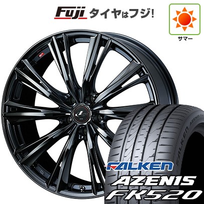 【新品国産車用5穴114.3】 夏タイヤ ホイール4本セット 225/45R18 ファルケン アゼニス FK520L WEDS ウェッズ レオニス WX 7J 18インチ(送料無料)