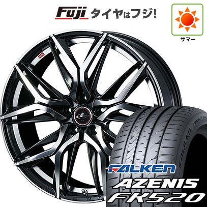 【新品国産車用5穴114.3】 夏タイヤ ホイール4本セット 235/55R18 ファルケン アゼニス FK520L WEDS ウェッズ レオニス LM 8J 18インチ(送料無料)|フジコーポレーション