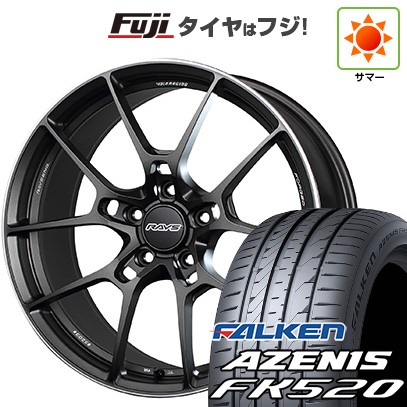 【新品国産車用5穴114.3】 夏タイヤ ホイール4本セット 225/45R18 ファルケン アゼニス FK520L RAYS レイズ ボルクレーシング G025 7.5J 18インチ(送料無料)