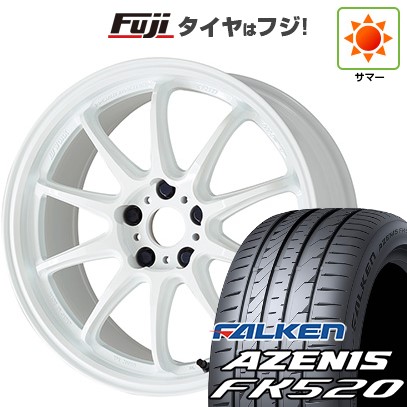 【新品国産車用5穴114.3】 夏タイヤ ホイール4本セット 235/55R18 ファルケン アゼニス FK520L WORK ワーク エモーション ZR10 7.5J 18インチ(送料無料)