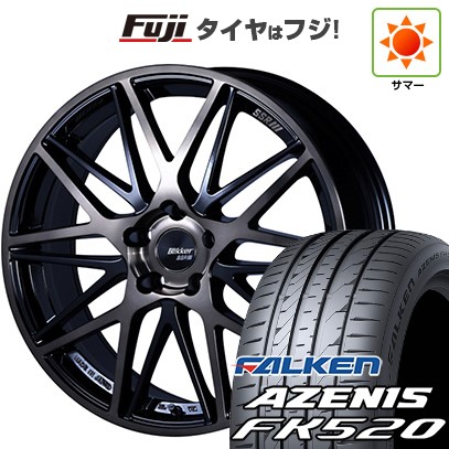 【新品国産車用5穴100】 夏タイヤ ホイール4本セット 225/55R18 ファルケン アゼニス FK520L SSR ブリッカー 01M 7J 18インチ(送料無料)