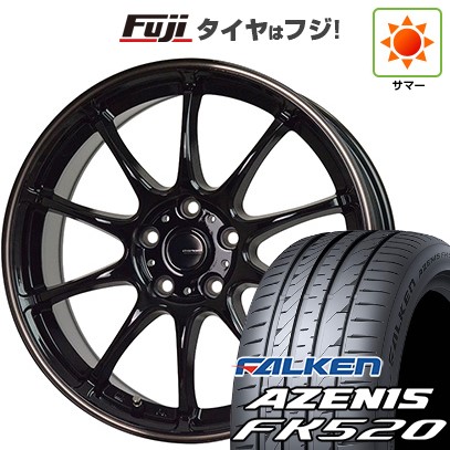 【新品国産車用5穴114.3】 夏タイヤ ホイール4本セット 235/50R18 ファルケン アゼニス FK520L ホットスタッフ ジースピード P-07 7.5J 18インチ(送料無料)