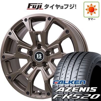 【新品国産車用5穴114.3】 夏タイヤ ホイール4本セット 235/55R18 ファルケン アゼニス FK520L ビッグウエイ B-LUGNAS BRD(マットブロンズ) 7.5J 18インチ(送料無料)|フジコーポレーション
