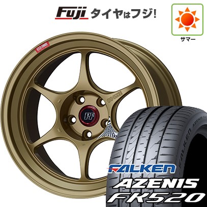【新品国産車用5穴114.3】 夏タイヤ ホイール4本セット 245/45R19 ファルケン アゼニス FK520L ENKEI エンケイ PerformanceLine PF06 ゴールド 8J 19インチ(送料無料)|フジコーポレーション