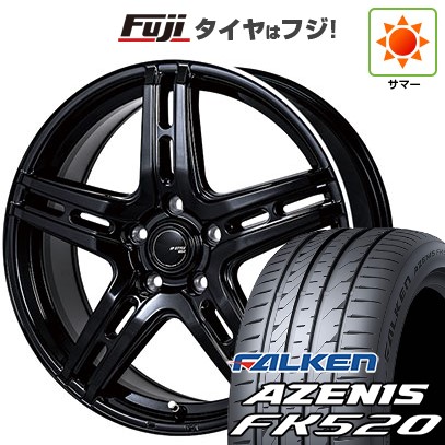 【新品国産車用5穴114.3】 夏タイヤ ホイール4本セット 225/50R18 ファルケン アゼニス FK520L モンツァ JPスタイル R52 7J 18インチ(送料無料)