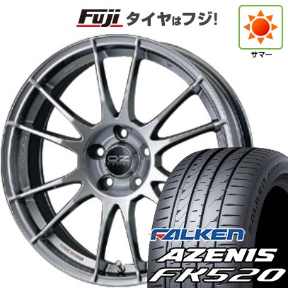【新品国産車用5穴114.3】 夏タイヤ ホイール4本セット 225/45R18 ファルケン アゼニス FK520L OZ ウルトラレッジェーラ 8J 18インチ(送料無料)