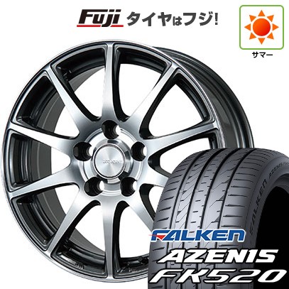 【新品国産車用5穴114.3】 夏タイヤ ホイール4本セット 225/55R18 ファルケン アゼニス FK520L ブリヂストン エコフォルム CRS23 7.5J 18インチ(送料無料)