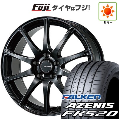 【新品国産車用5穴114.3】 夏タイヤ ホイール4本セット 225/45R18 ファルケン アゼニス FK520L ブリヂストン エコフォルム CRS23 7.5J 18インチ(送料無料)