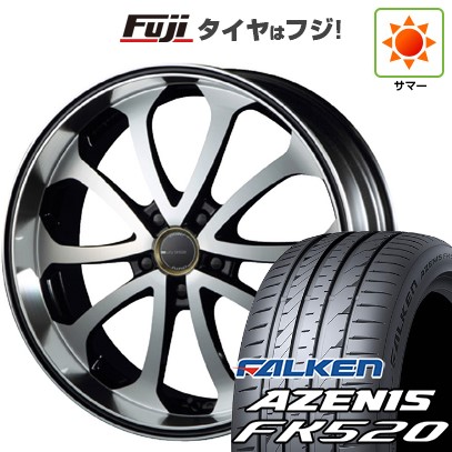 【新品国産車用5穴114.3】 夏タイヤ ホイール4本セット 225/45R19 ファルケン アゼニス FK520L エムズスピード ジュノウ バベル【限定】 7.5J 19インチ(送料無料)