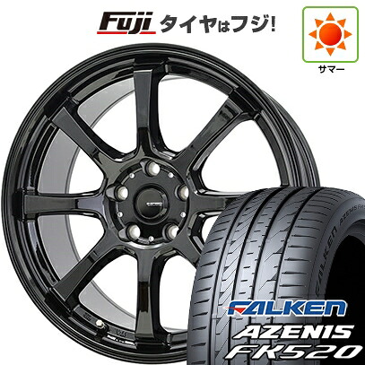 【新品国産車用5穴114.3】 夏タイヤ ホイール4本セット 225/50R18 ファルケン アゼニス FK520L ホットスタッフ ジースピード G-08 8J 18インチ(送料無料)