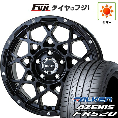 【新品国産車用5穴114.3】 夏タイヤ ホイール4本セット 225/50R18 ファルケン アゼニス FK520L トライスター BRUT BR-55 8J 18インチ(送料無料)|フジコーポレーション