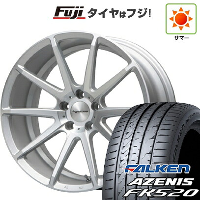 【新品国産車用5穴114.3】 夏タイヤ ホイール4本セット 225/55R18 ファルケン アゼニス FK520L MLJ ハイペリオン CVX 8J 18インチ(送料無料)