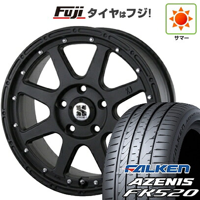 【新品国産車用5穴114.3】 夏タイヤ ホイール4本セット 225/55R18 ファルケン アゼニス FK520L MLJ エクストリームJ 8J 18インチ(送料無料)