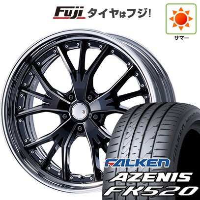 【新品国産車用5穴114.3】 夏タイヤ ホイール4本セット 235/40R19 ファルケン アゼニス FK520L エムズスピード JJランチャ 8J 19インチ(送料無料)