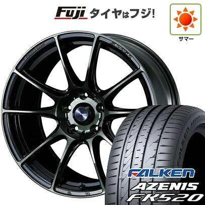 【新品国産車用5穴114.3】 夏タイヤ ホイール4本セット 215/50R18 ファルケン アゼニス FK520L WEDS ウェッズ ウェッズスポーツ SA-25R 7.5J 18インチ(送料無料)
