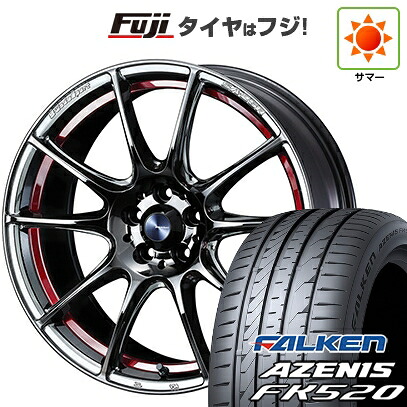 【新品国産車用5穴114.3】 夏タイヤ ホイール4本セット 225/45R18 ファルケン アゼニス FK520L WEDS ウェッズ ウェッズスポーツ SA-25R 7.5J 18インチ(送料無料)
