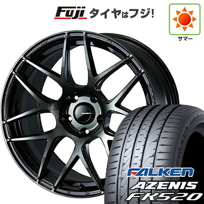 【新品国産車用5穴114.3】 夏タイヤ ホイール4本セット 235/55R18 ファルケン アゼニス FK520L WEDS ウェッズ ウェッズスポーツ SA-27R 7.5J 18インチ(送料無料)｜フジコーポレーション
