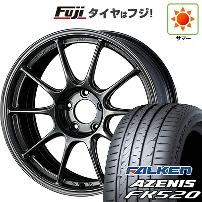 【新品国産車用5穴114.3】 夏タイヤ ホイール4本セット 225/50R18 ファルケン アゼニス FK520L WEDS ウェッズ ウェッズスポーツ TC-105X 8J 18インチ(送料無料)