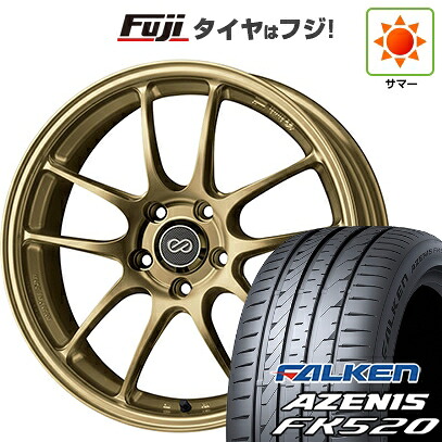 【新品国産車用5穴114.3】 夏タイヤ ホイール4本セット 235/50R18 ファルケン アゼニス FK520L ENKEI エンケイ PerformanceLine PF01 8J 18インチ(送料無料)|フジコーポレーション