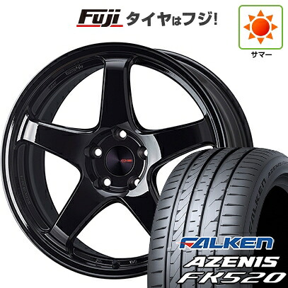 【新品国産車用5穴114.3】 夏タイヤ ホイール4本セット 235/55R18 ファルケン アゼニス FK520L ENKEI エンケイ PerformanceLine PF05 フジオリジナルカラー 7.5J 18インチ(送料無料)|フジコーポレーション