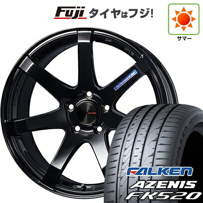 【新品国産車用5穴114.3】 夏タイヤ ホイール4本セット 235/55R18 ファルケン アゼニス FK520L ENKEI エンケイ PerformanceLine PF07 フジオリジナルカラー 7.5J 18インチ(送料無料)|フジコーポレーション