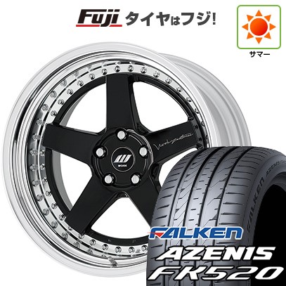 【新品国産車用5穴114.3】 夏タイヤ ホイール4本セット 225/40R19 ファルケン アゼニス FK520L WORK ワーク ジスタンス W5S S/W 7.5J 19インチ(送料無料)｜フジコーポレーション