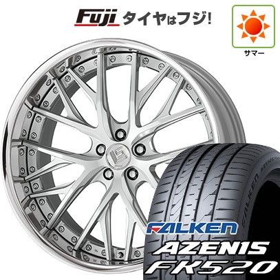 【新品国産車用5穴114.3】 夏タイヤ ホイール4本セット 245/35R21 ファルケン アゼニス FK520L WORK ワーク LS バサラ 8.5J 21インチ(送料無料)