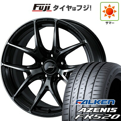 【新品国産車用5穴114.3】 夏タイヤ ホイール4本セット 235/55R18 ファルケン アゼニス FK520L WEDS ウェッズ ウェッズスポーツ SA-01R 7.5J 18インチ(送料無料)|フジコーポレーション