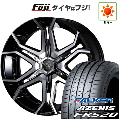 【新品国産車用5穴114.3】 夏タイヤ ホイール4本セット 255/35R20 ファルケン アゼニス FK520L クリムソン マーテル ブルホーン【限定】 8.5J 20インチ(送料無料)