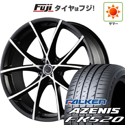 【新品国産車用5穴114.3】 夏タイヤ ホイール4本セット 225/40R19 ファルケン アゼニス FK520L エムズスピード ジュリア フルスロットル 8J 19インチ(送料無料)
